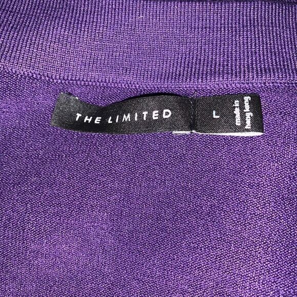 The Limited purple knit top size L - Picture 3 of 3